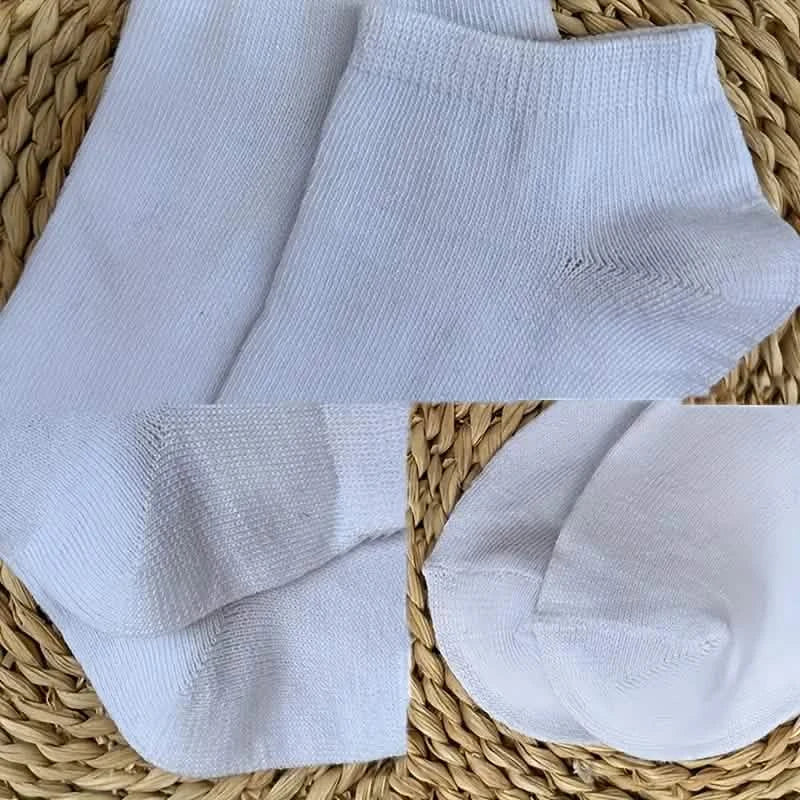 10 Paar: Herren Socken, einfarbig, Sport, niedrig geschnitten, atmungsaktiv, schweißabsorbierend, bequem, weich, lässig, einfacher Stil