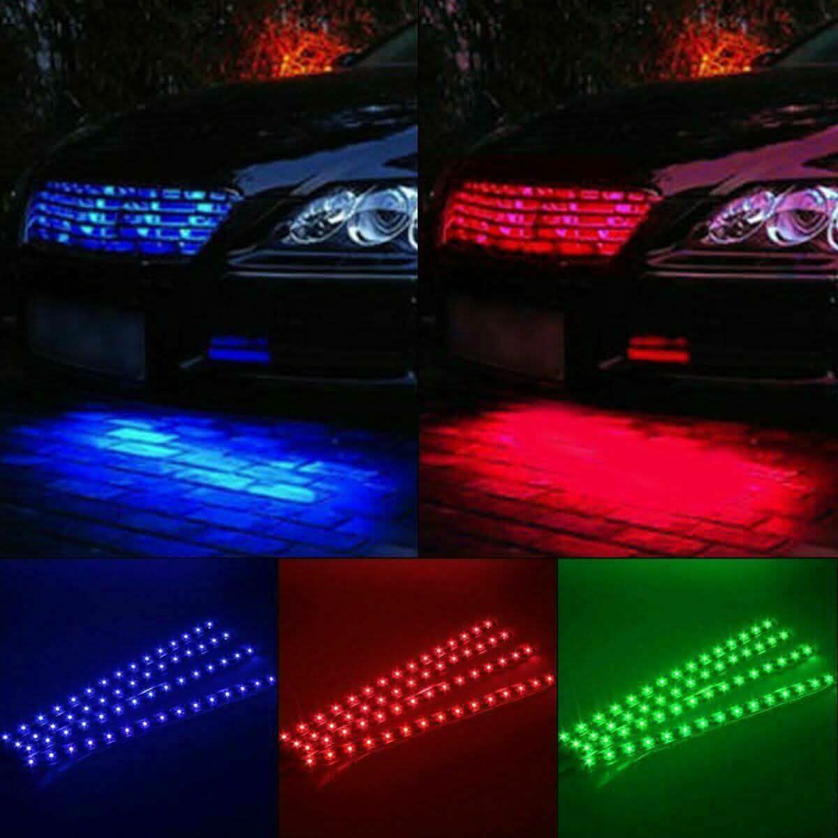 10er-Pack: 30,5 cm 15SMD wasserdichter 12V flexibler LED-Streifen für Autos