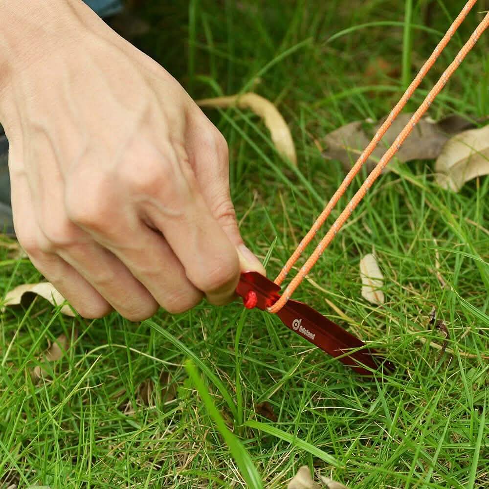 10-teilig: Camping Superior Aluminium Zelthering-Karabiner-Set