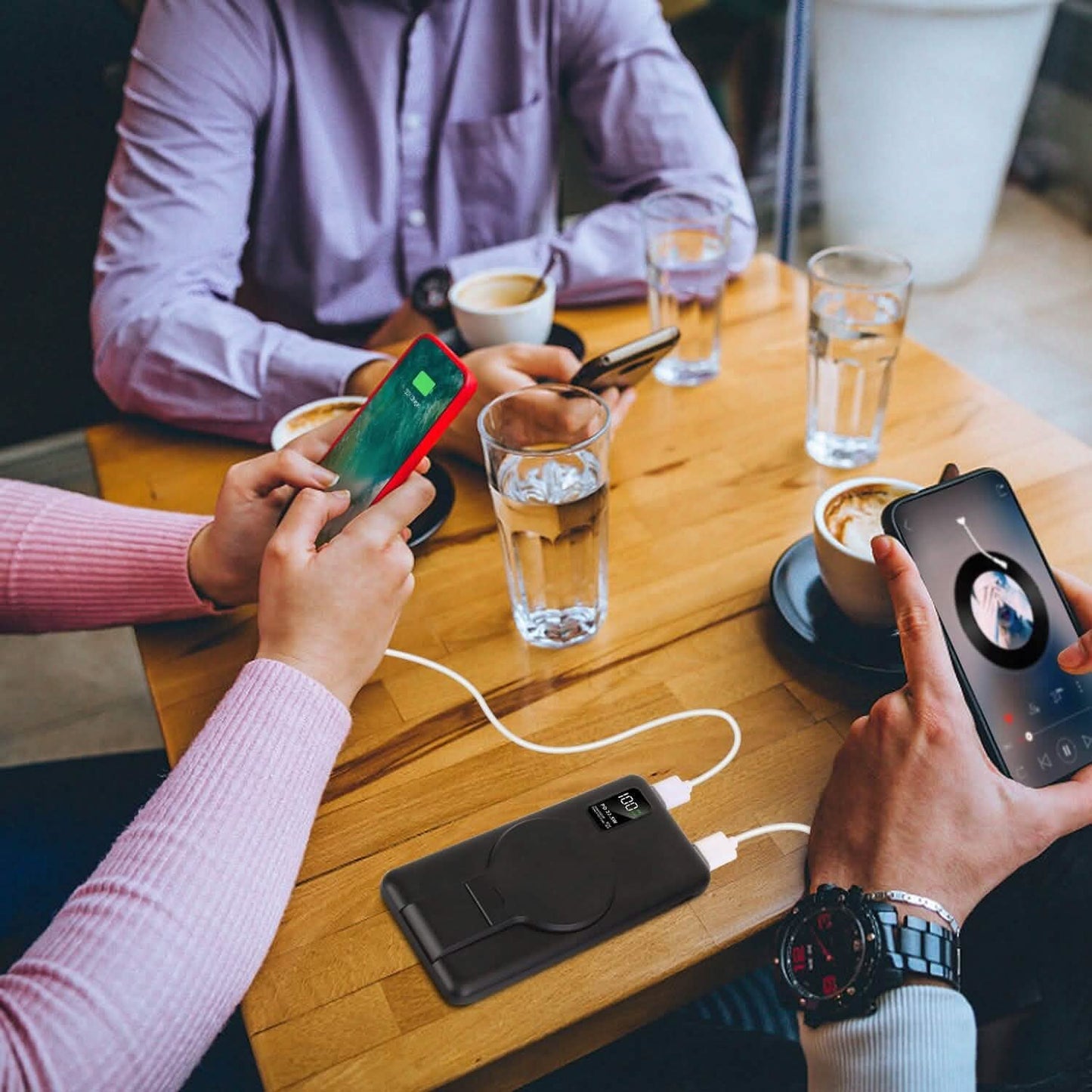1000 mAh kabellose faltbare Powerbank