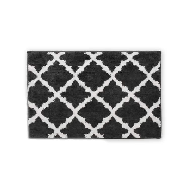 Bibb Home 1er-2er-Pack Trellis Micro-Shag-Badteppiche 43 x 61 cm