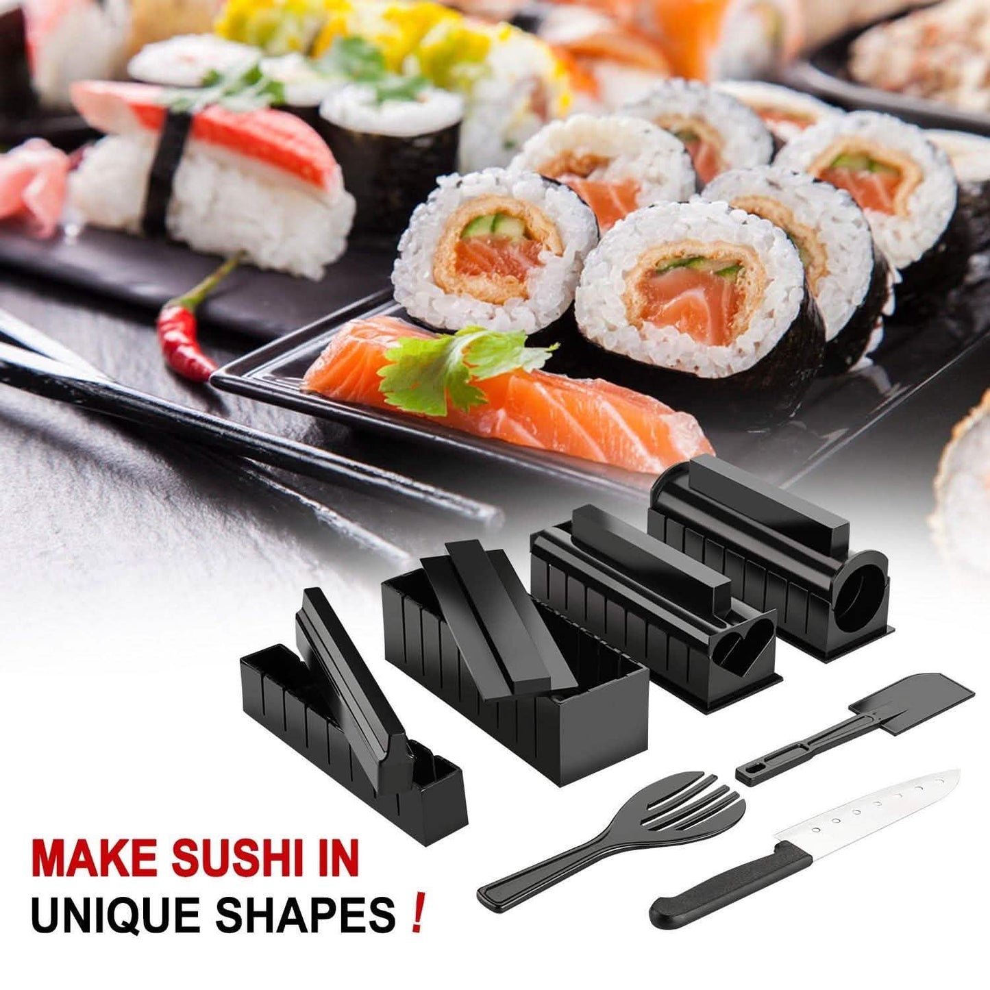 11-teilig: DIY Sushi-Zubereitungsset