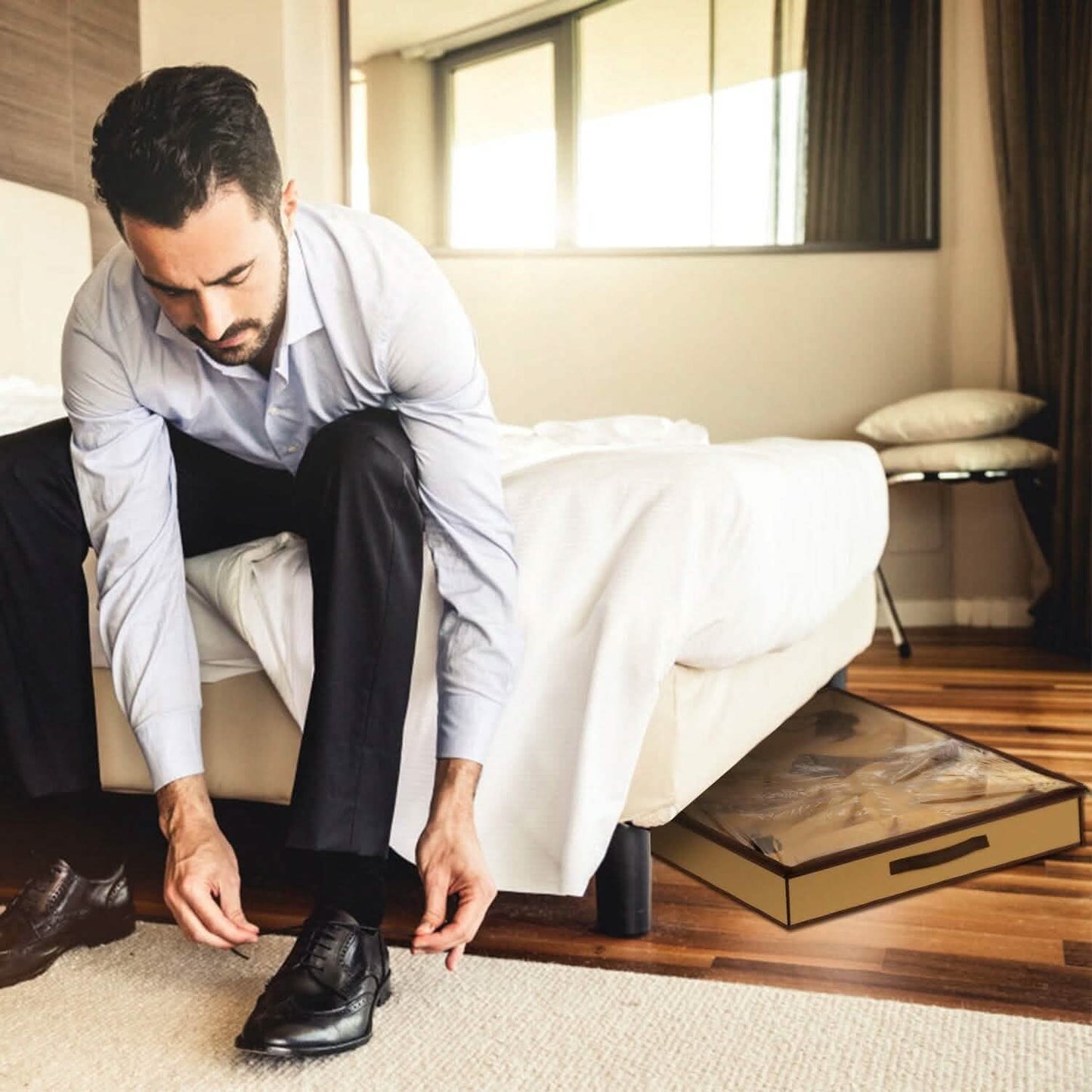 12-Fächer-Schuh-Organizer für unter das Bett