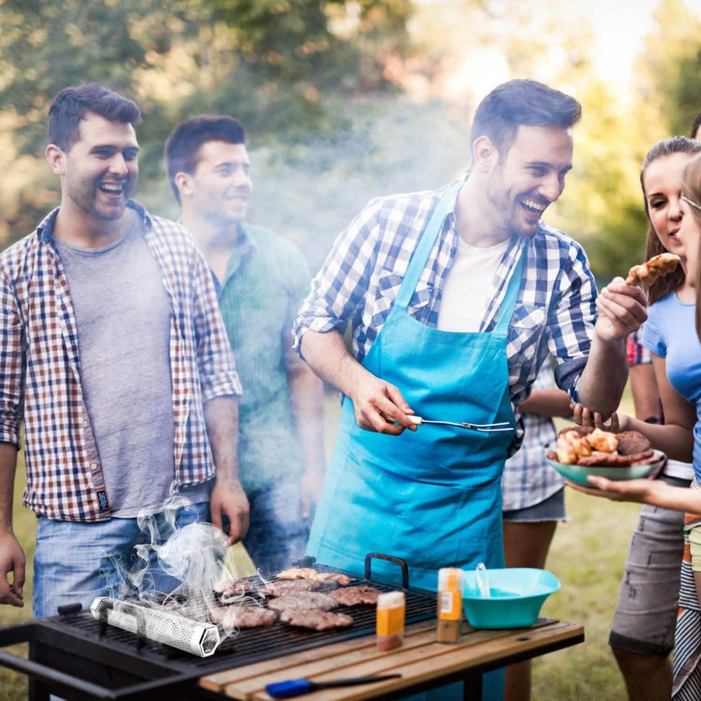 12-Zoll-Räucherrohr für Grill aus Edelstahl