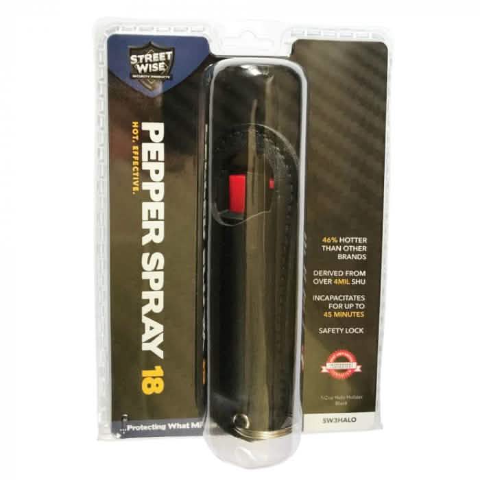 1/2 Oz Halo mit Holster schwarzes Pfefferspray