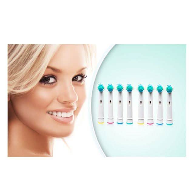 12er-Pack: Oral-B kompatible Farbcodierungs-Zahnbürstenköpfe