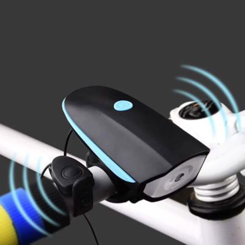 1200mAh Wiederaufladbare Fahrradlampe mit Hupe