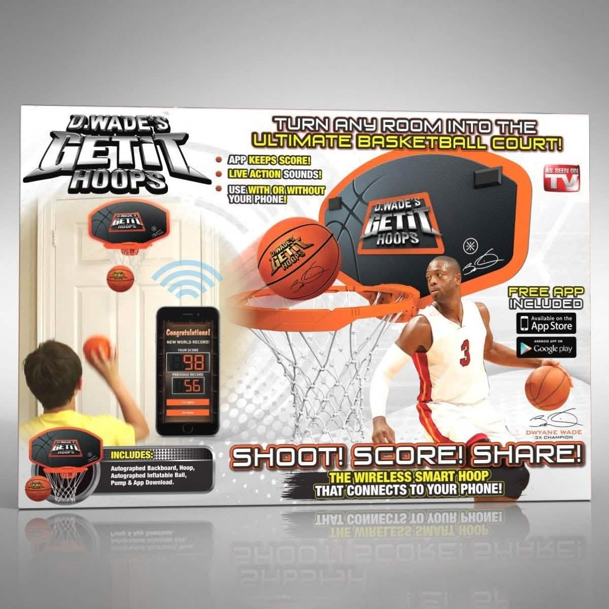 Dwayne Wade Kabellos Verbunden Mini Basketballkorb