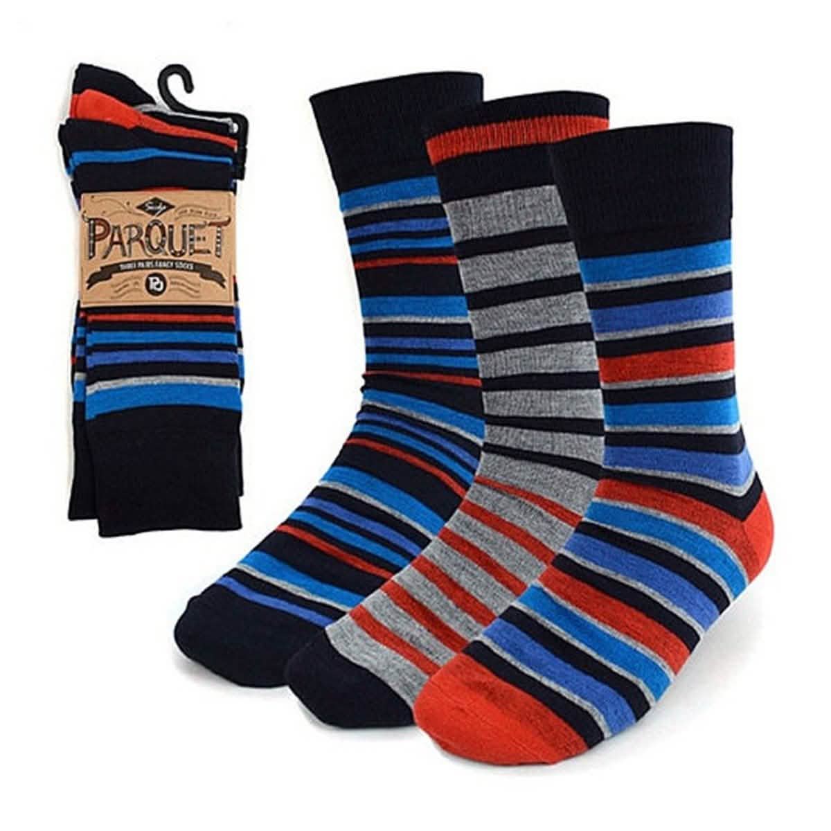 15 Paar: Herren-Socken mit Parkettmuster