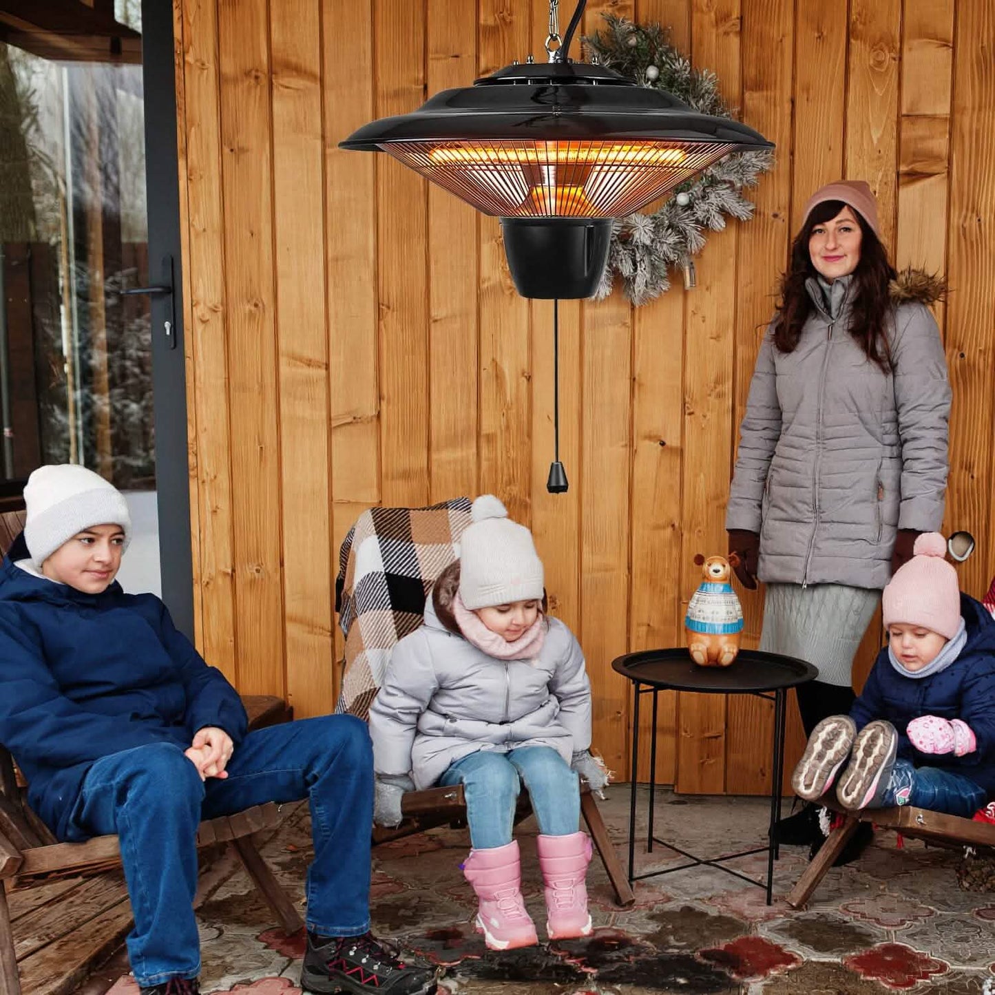 1500W Outdoor Hänge-Terrassen-Heizstrahler ultra-leise elektrisch