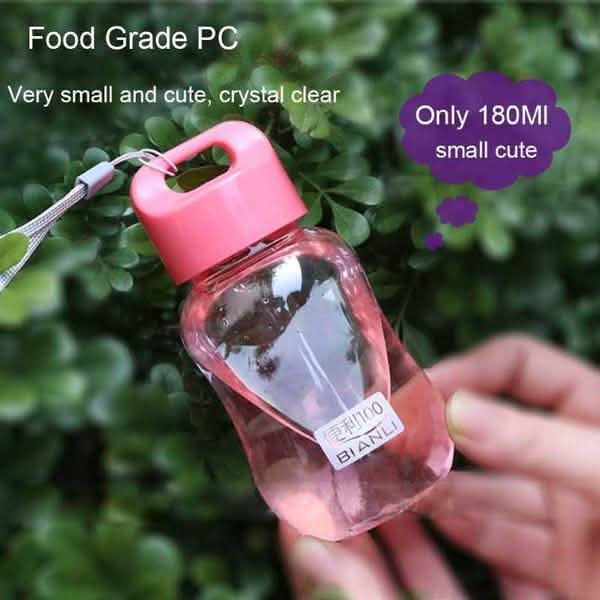 180ML Tragbare bunte Wasserflasche aus Plastik