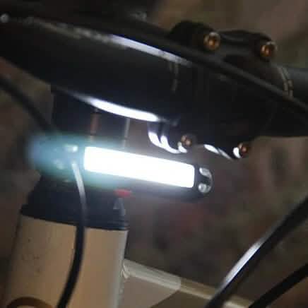 2-in-1 500LM Fahrrad USB wiederaufladbare LED-Fahrradlampe Rücklicht Ultraleicht Warnung Nacht