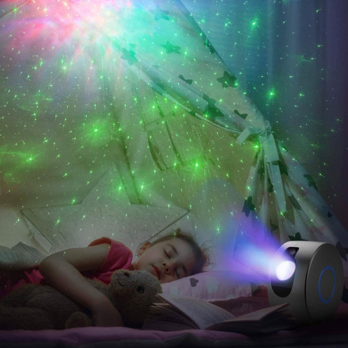 2-in-1 Aurora-Sternenhimmel-Projektor