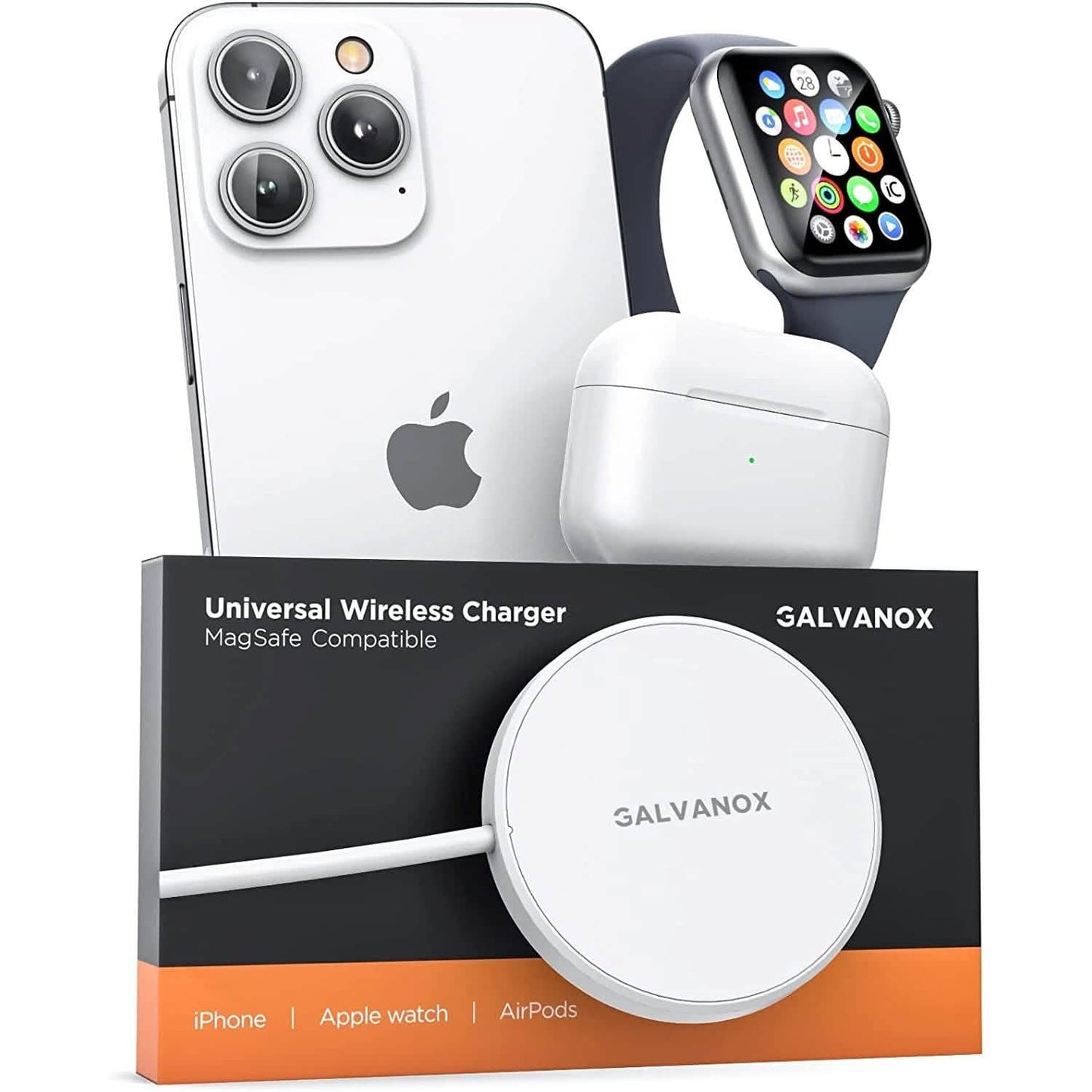 2-in-1 magnetisches kabelloses Ladegerät für Apple Watch und iPhone