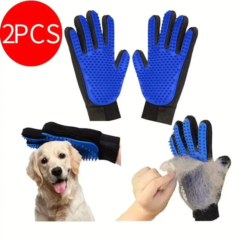 2-in-1-Tierpflegerhandschuhe Bürsten für Hunde und Katzen