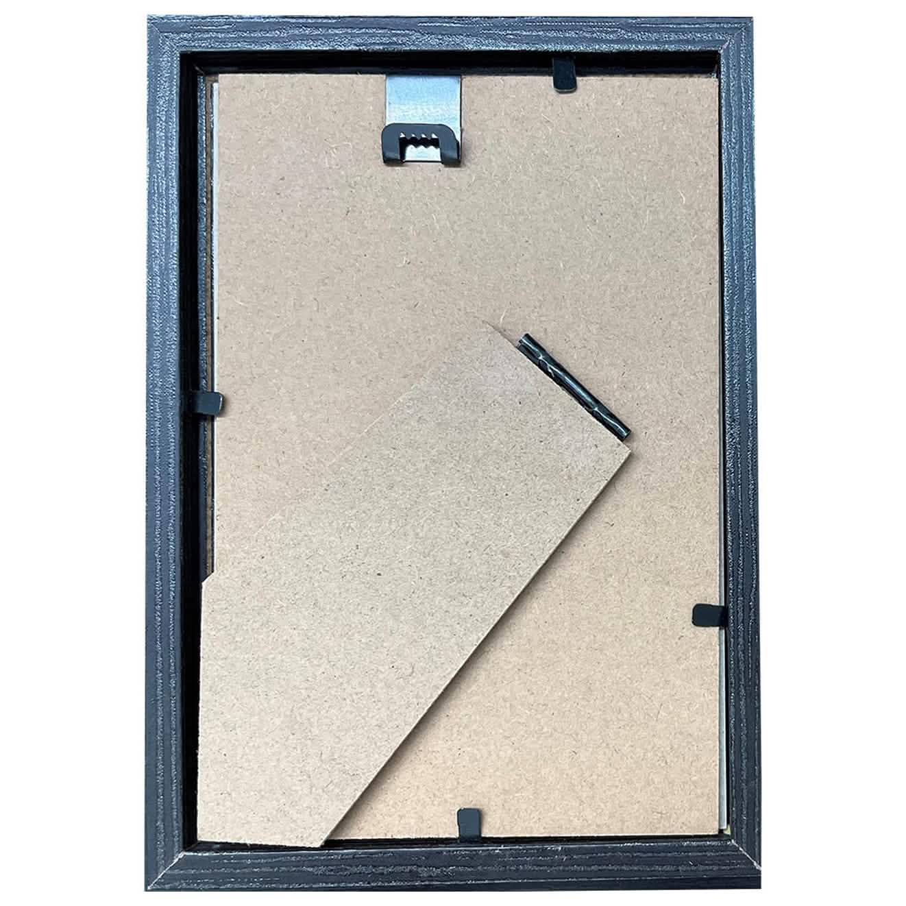 2er-Pack: 10 x 15 cm Massivholz-Fotorahmen mit Aufhängehaken