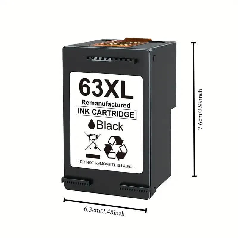 2er-Pack: 63XL Druckerpatronen Schwarz & Dreifarbig für HP 63 Tinte