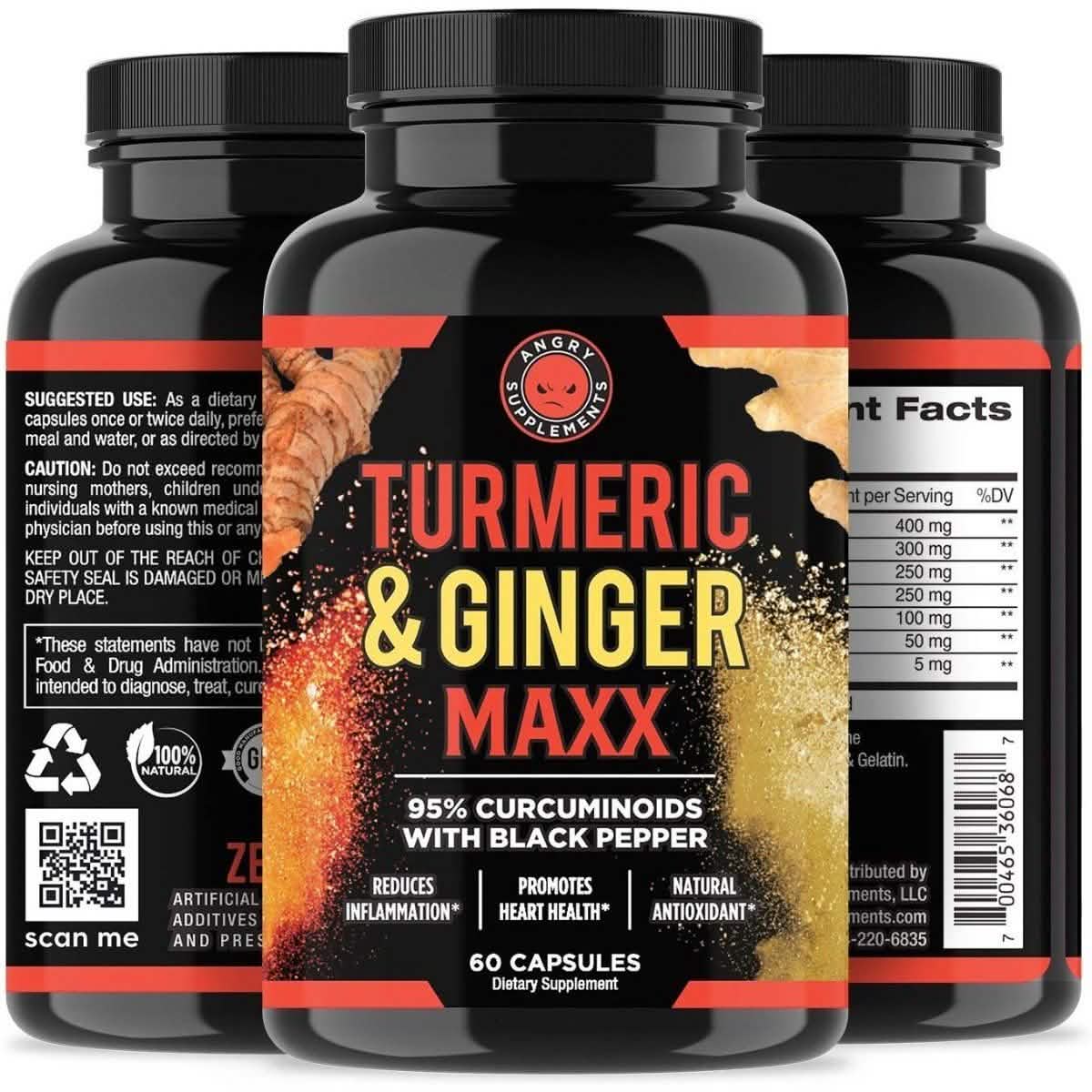 Doppelpack: Angry Supplements Apfelessig + Rote Bete und Kurkuma & Ingwer Kapseln