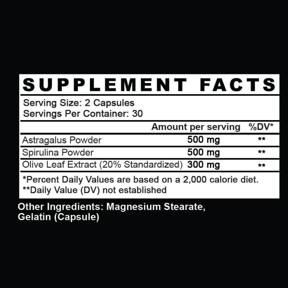2er-Pack: Angry Supplements Herbal Defense Antivirale Immununterstützung, Spirulina Olivenblatt