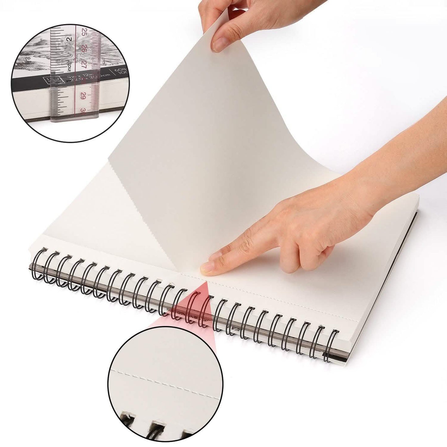 2er-Pack: Kunst-Skizzenbuch 100 Seiten für Autoren und Illustratoren