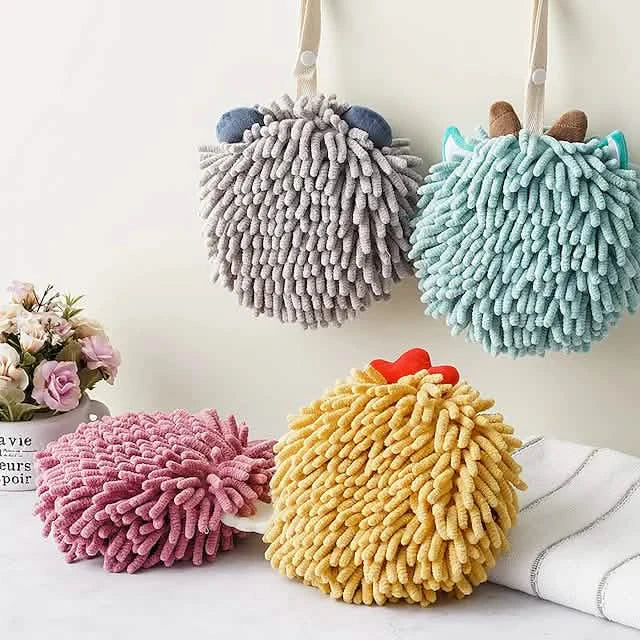 2er-Pack: Chenille-Handtücher
