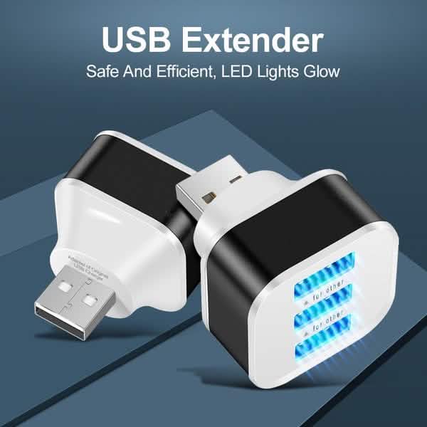 2er-Pack: High-Speed USB HUB 3-Port-Splitter