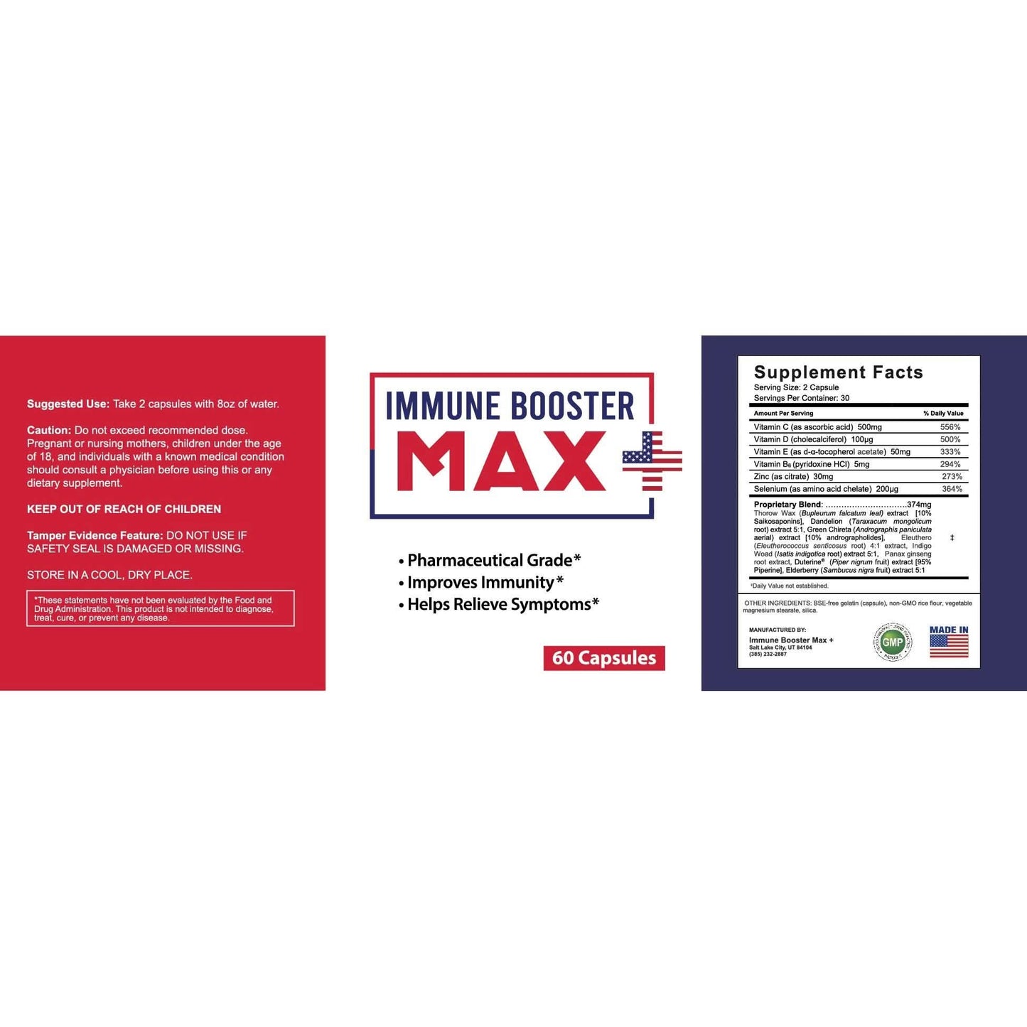 2er-Pack: Immune Booster Max+ Nahrungsergänzungsmittel