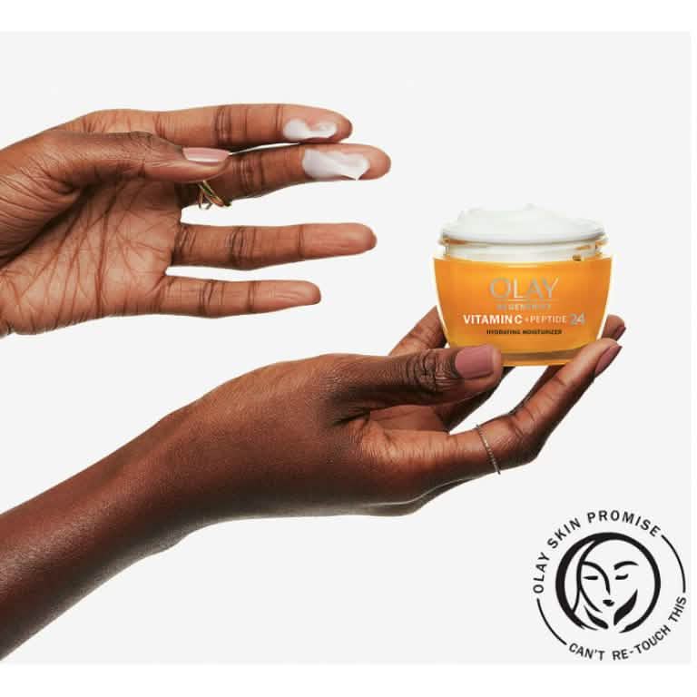 2er-Pack: Olay Vitamin C und Peptid 24 fortschrittliche Feuchtigkeitspflege 50 g