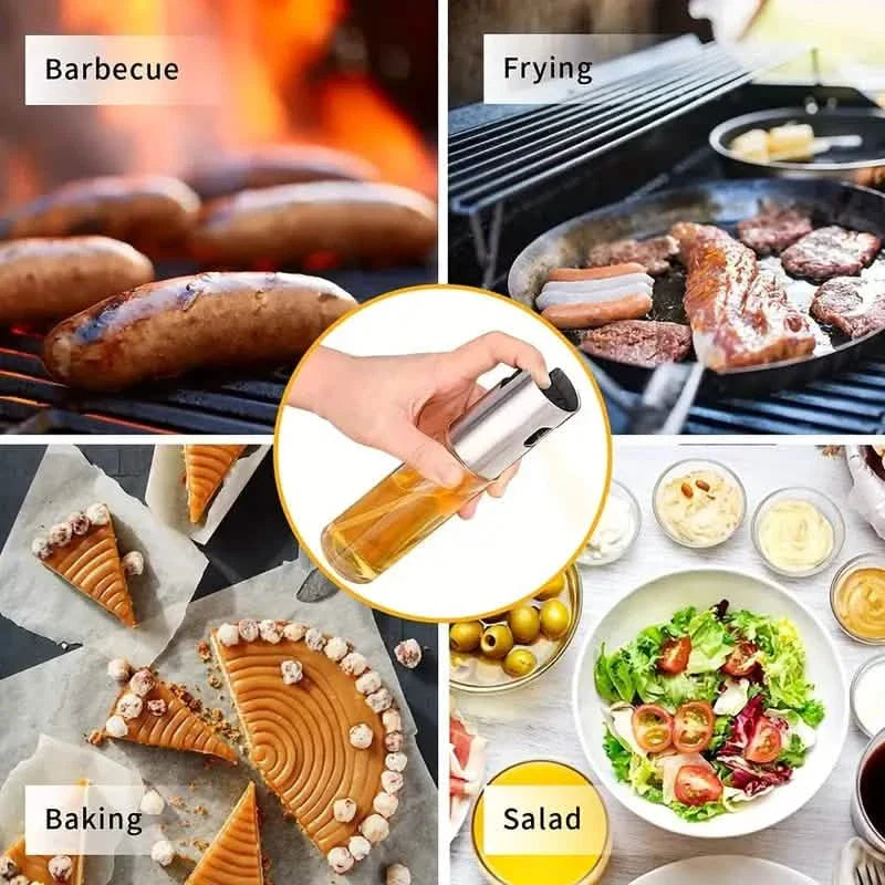 2er-Pack: Olivenöl-Sprühflasche für Kochen, BBQ, Salat, Backen, Braten, Grillen