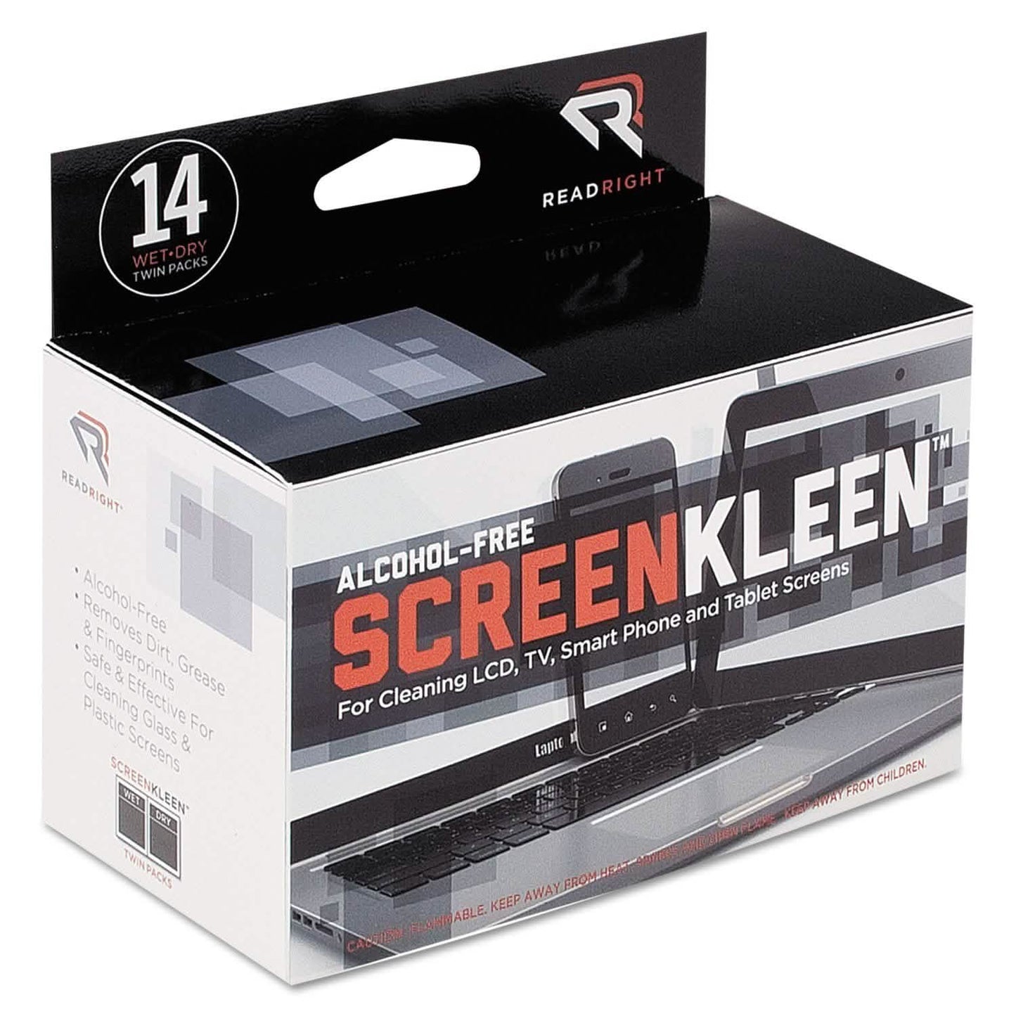 2er-Pack: ScreenKleen Alkoholfreie Bildschirmtücher