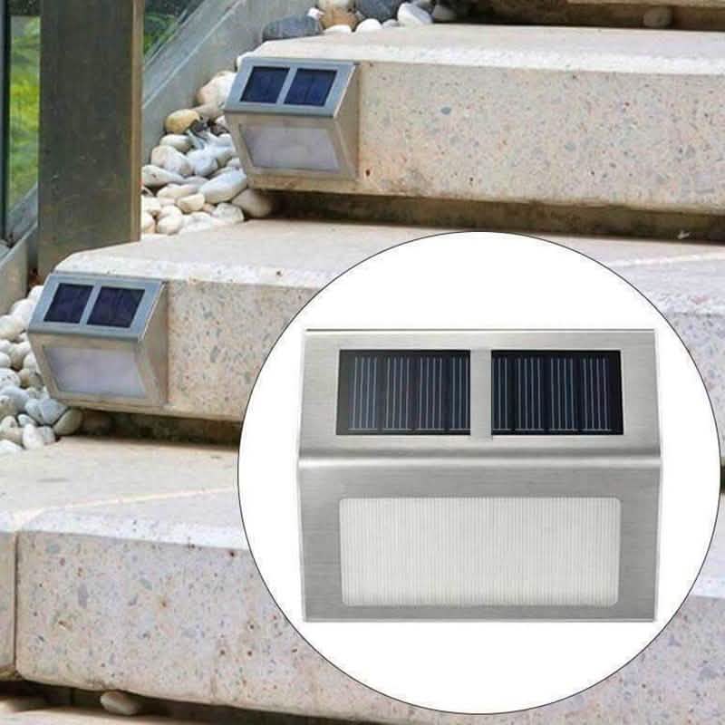 2er-Pack: Solarleuchte 2 LEDs Wandleuchte Wasserdichte Sicherheitsleuchte