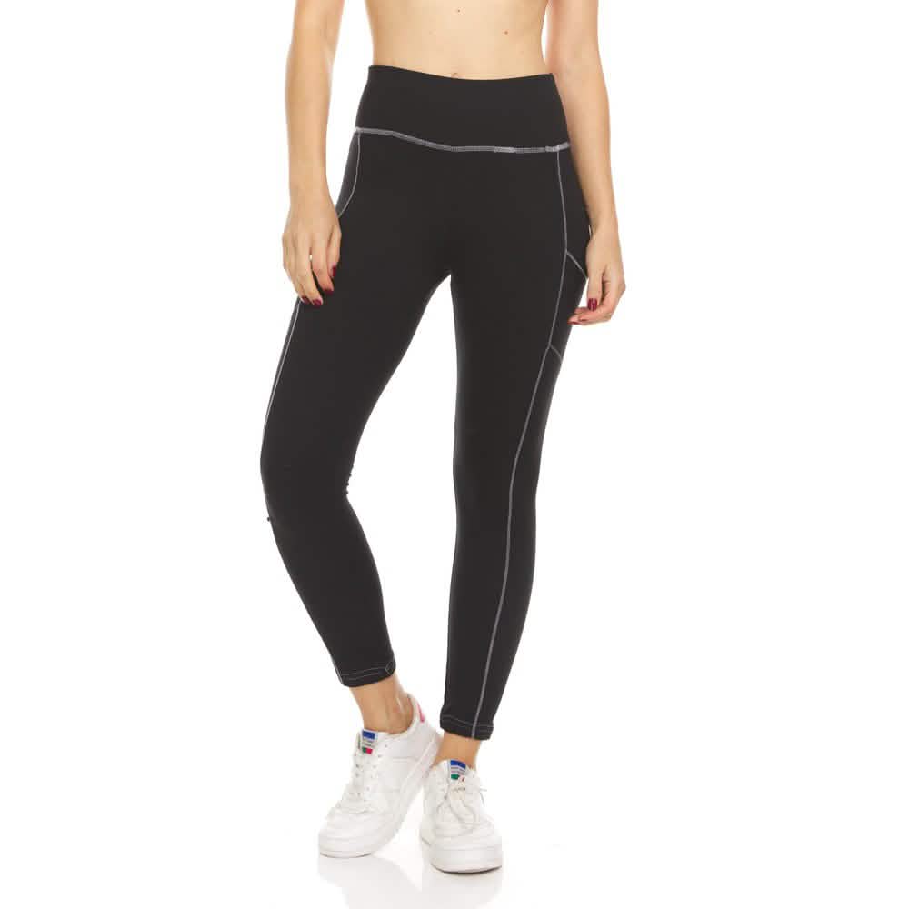 2er-Pack: Damen Active Leggings mit Fleece-Futter und Taschen