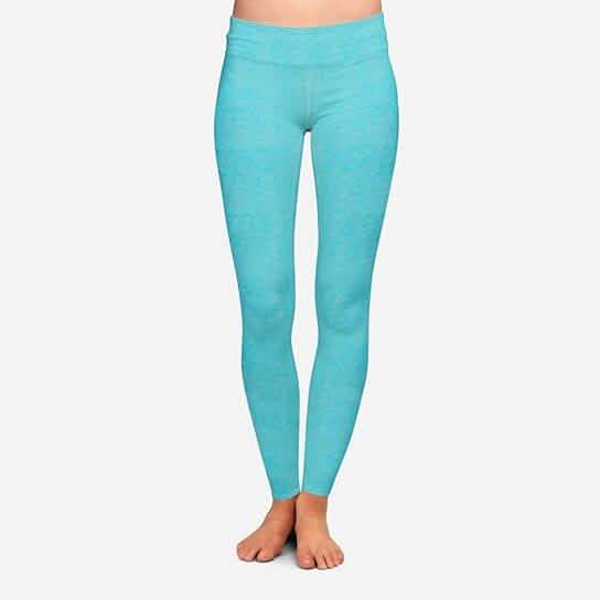 2er-Pack: Nahtlose, leichte Damen-Leggings in Space-Dye-Optik, knöchellang
