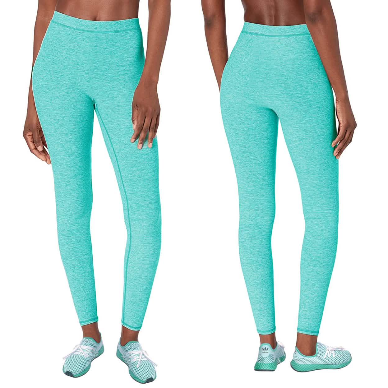 2er-Pack: Nahtlose Damen-Leggings im Space-Dye-Look