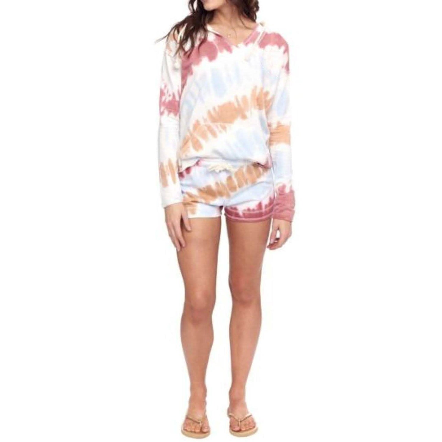 2-teiliges Set: Tie-Dye Hoodie und Shorts Loungewear