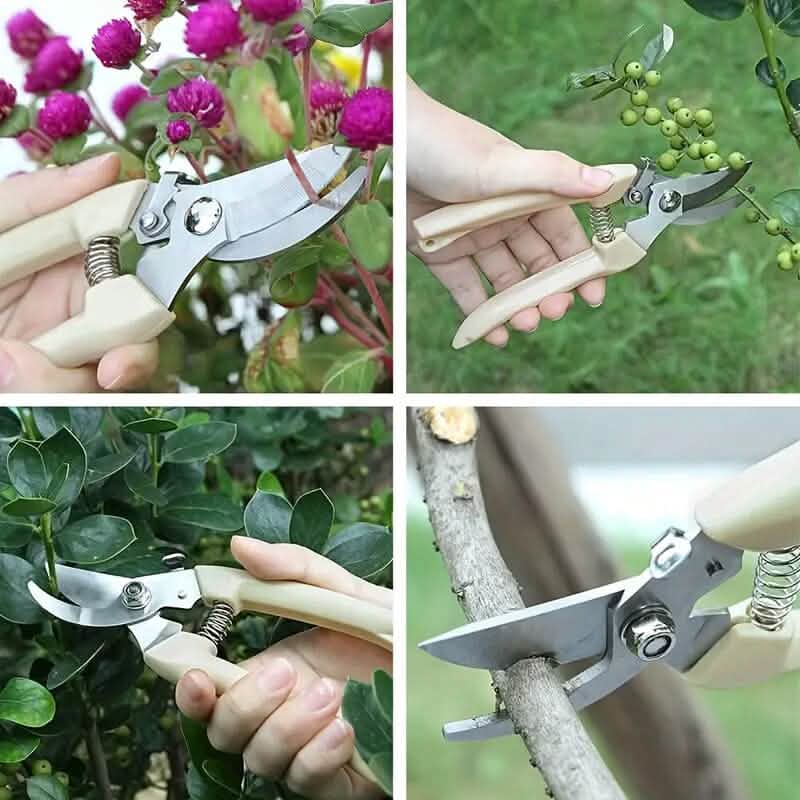 2-teiliges Garten-Scherenset mit scharfen Klingen