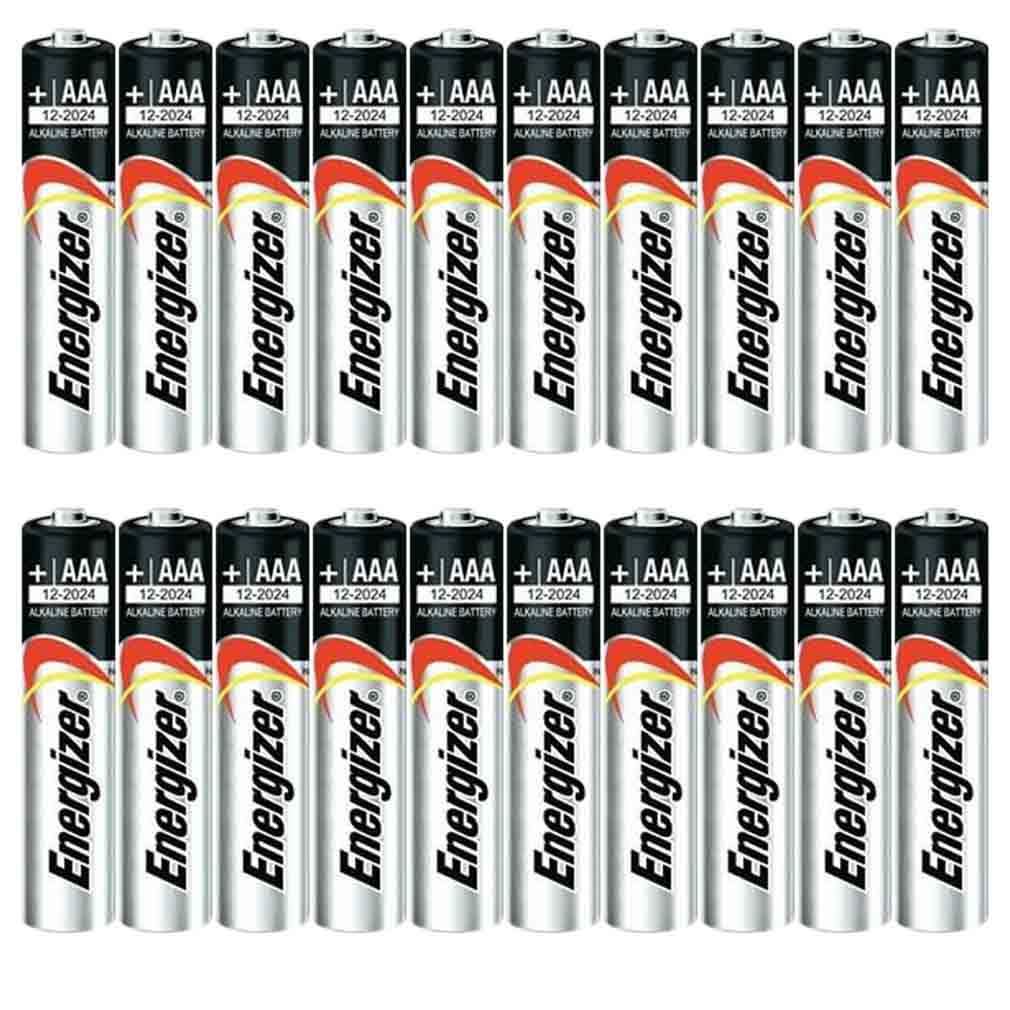 20er-Pack: Energizer AA- oder AAA-Max-Alkaline-Batterien