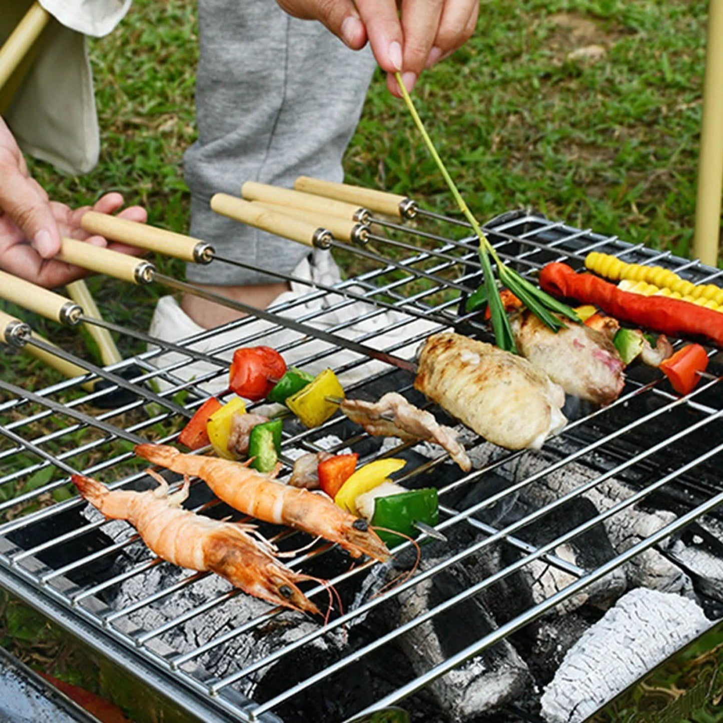 20-teiliges Set: Grillspieße für Schaschlik