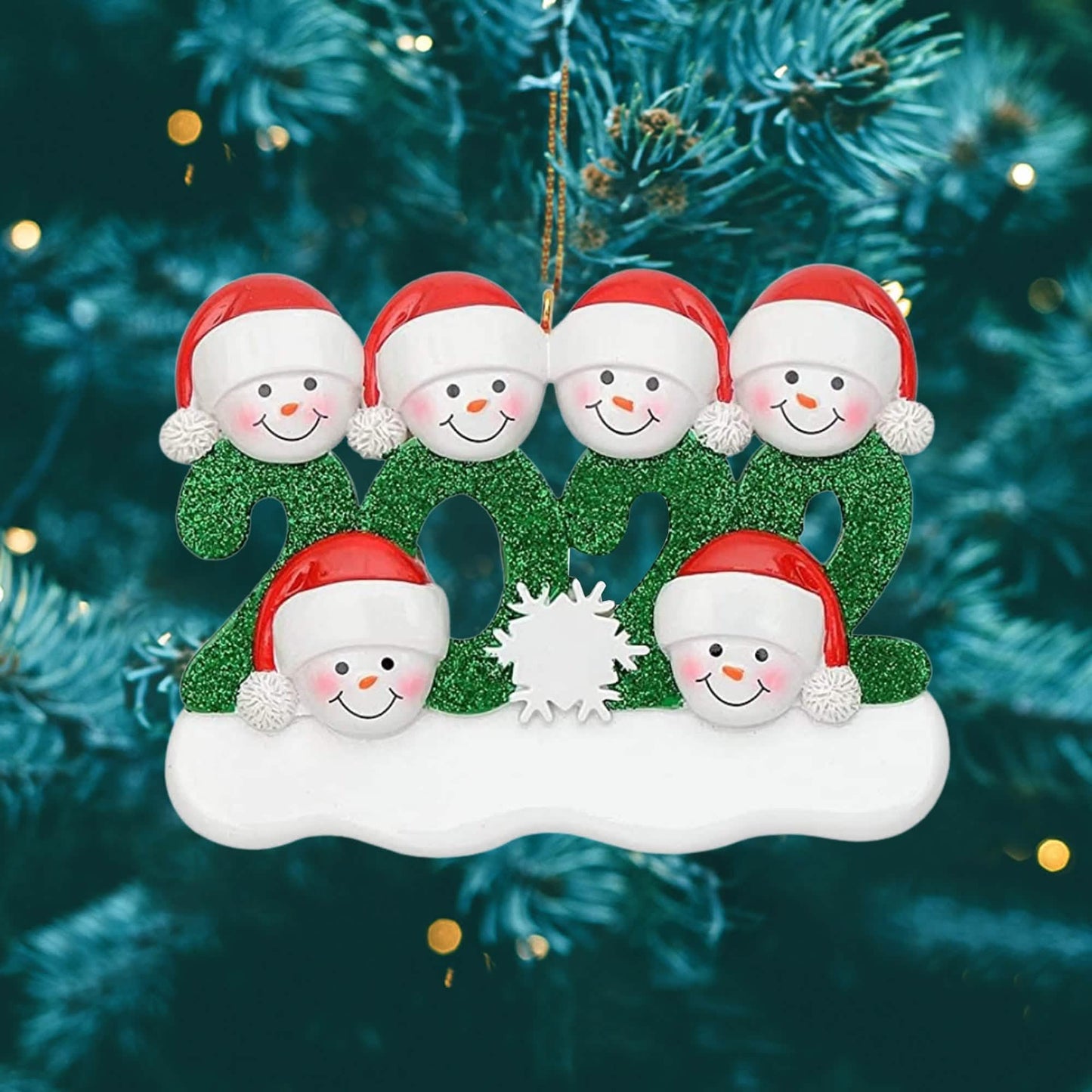 2022 Familien-Weihnachtsbaumschmuck und Hängedekorationen personalisierte Geschenke für alle