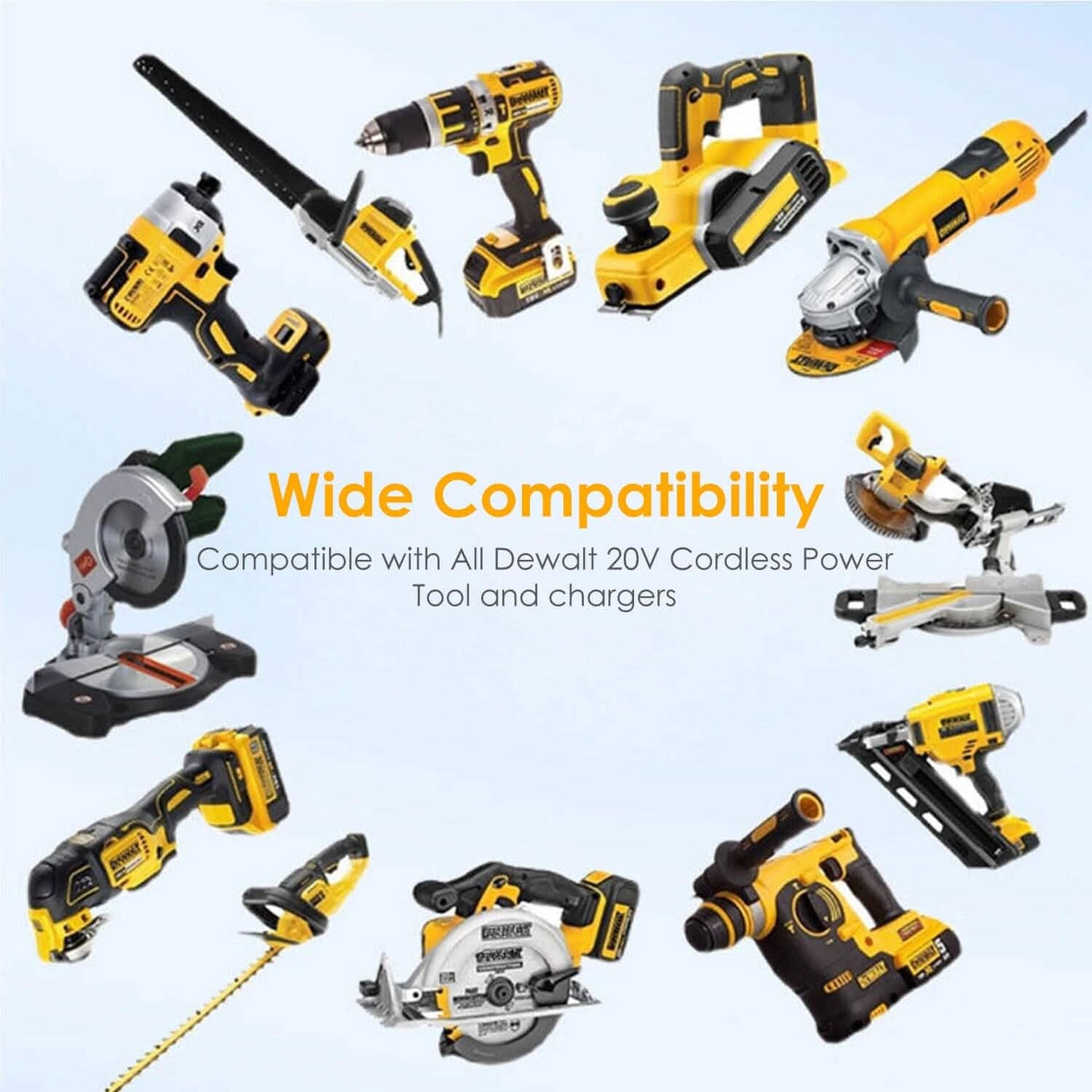 20V Ersatzakku passend für Dewalt DCB