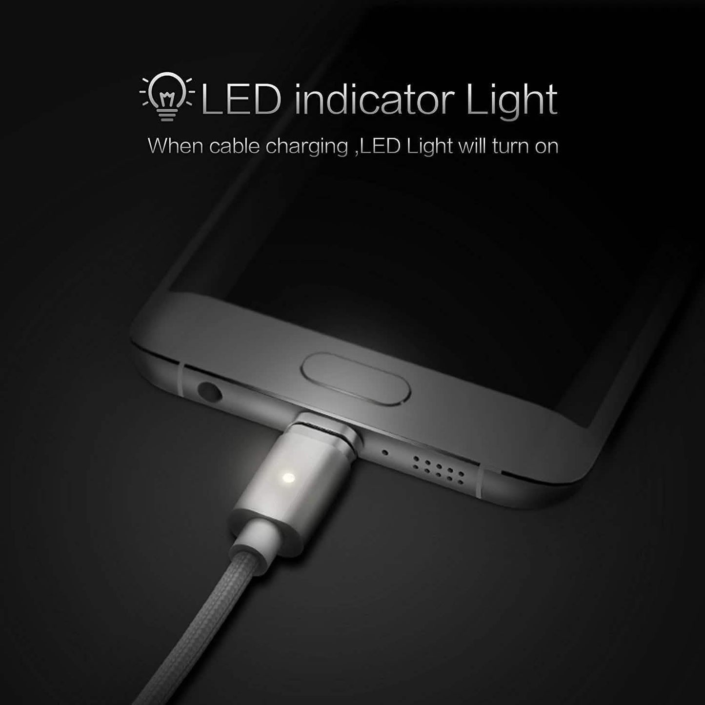 (2.4A) magnetisches Micro-USB-Synchronisierungs-Ladekabel