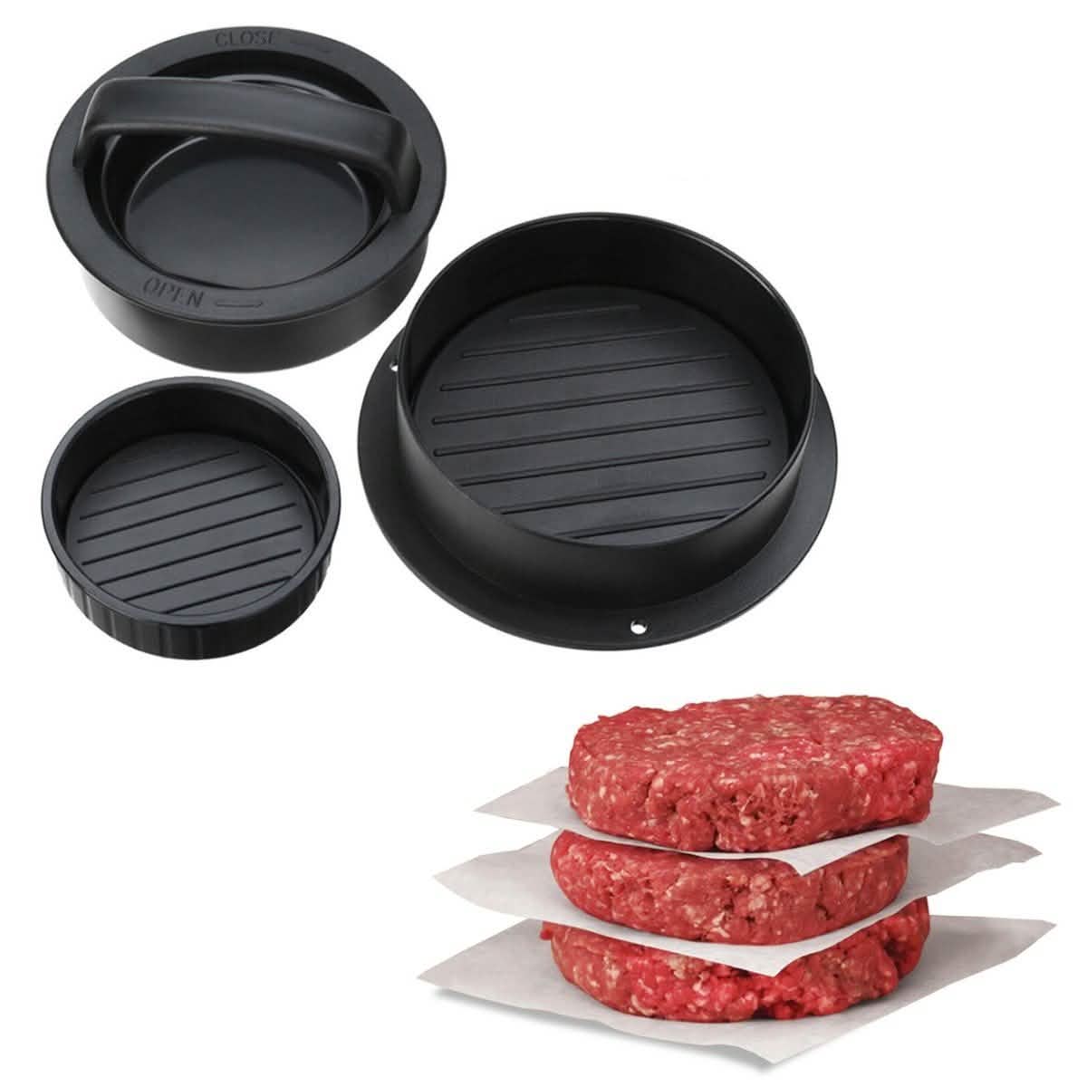 3-in-1 Hamburger- und Slider-Press-Set