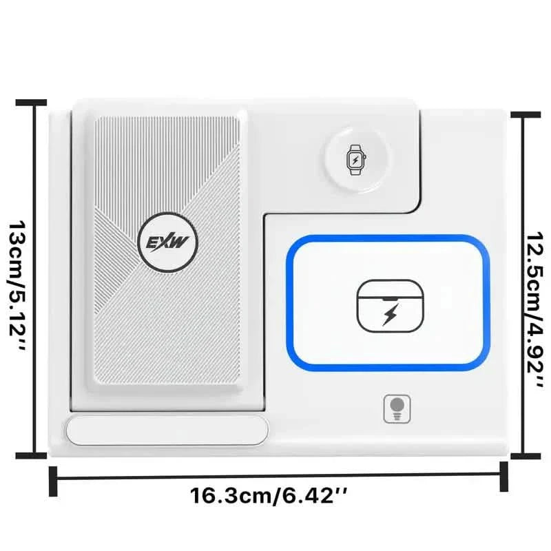 3-in-1 Multifunktionale praktische kabellose Ladestation