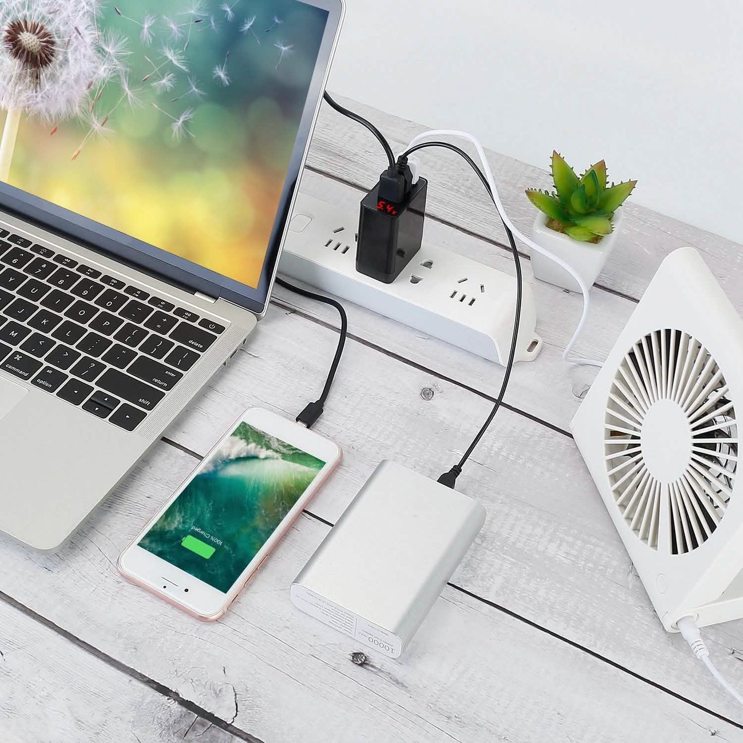 3er-Pack: 3-Port USB Hub Ladegerät Wandstrom Ladeadapter