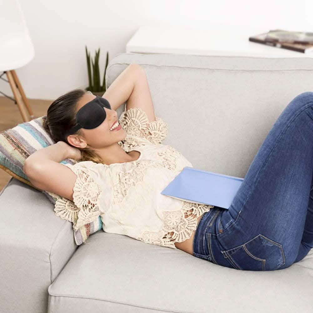 3er-Pack: Blackout Augenmaske mit verstellbarem Gurt