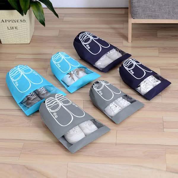 3er-Pack: Schuhbeutel mit Kordelzug