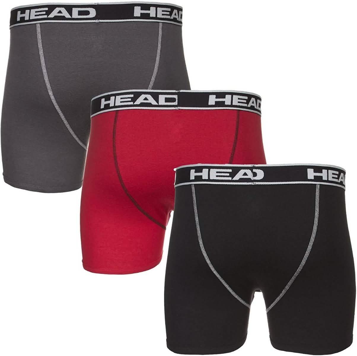 3er-Pack: Head Boxershorts für Herren aus Baumwolle – Größe: Large