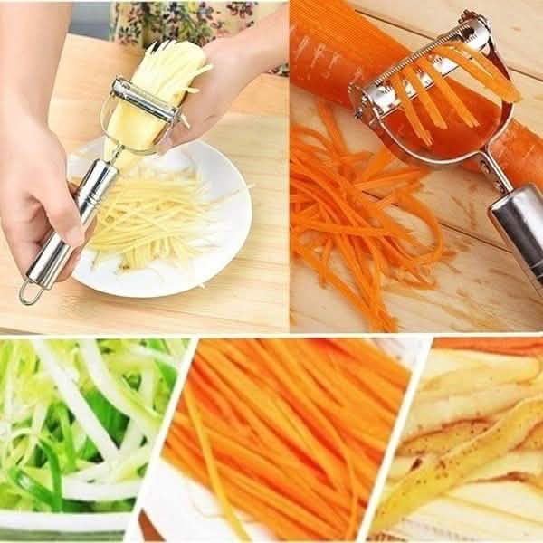 3er-Pack: Edelstahl-Reibe für Kartoffeln, Gurken und Karotten