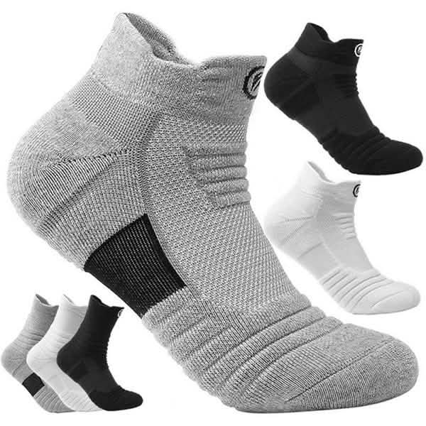 3er-Pack: Herren dicke Handtuchsohle Atmungsaktive Schweißableitende Outdoor-Sport-Laufsocken Elite Basketball Sportsocken