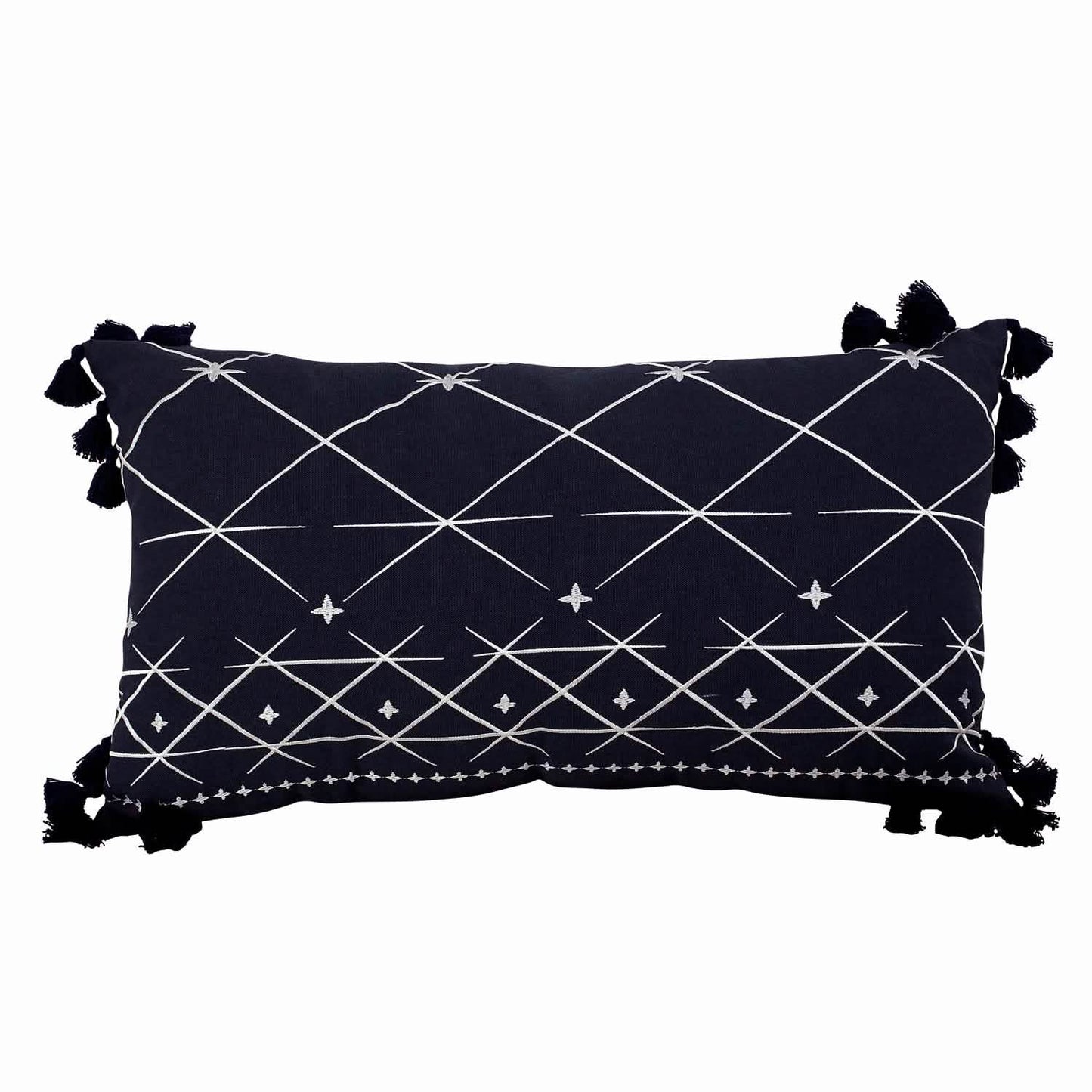 3-teiliges Set: Baumwoll-Quilt-Set „Global Indigo Mudcloth“
